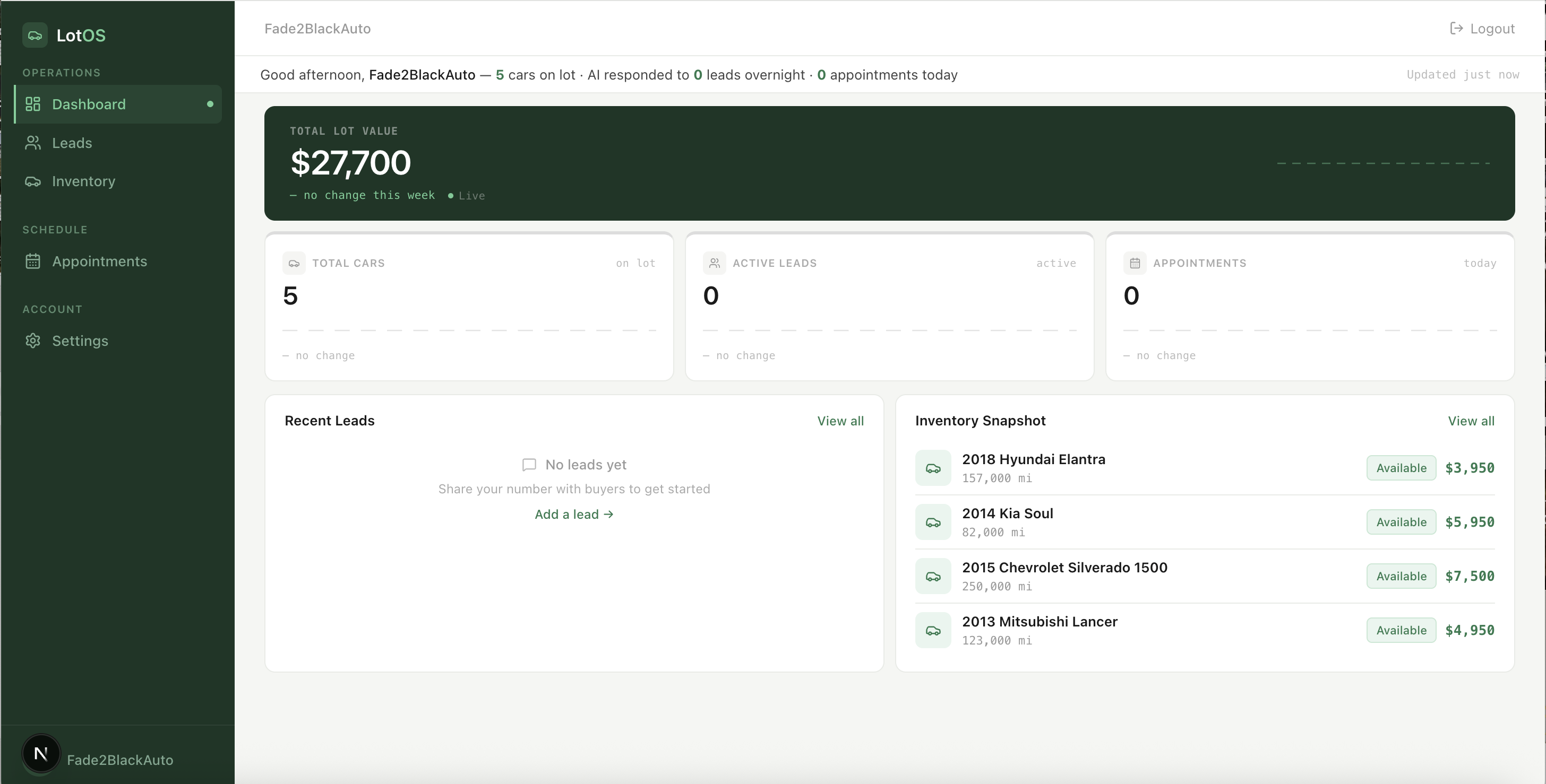 LotOS · Dashboard
